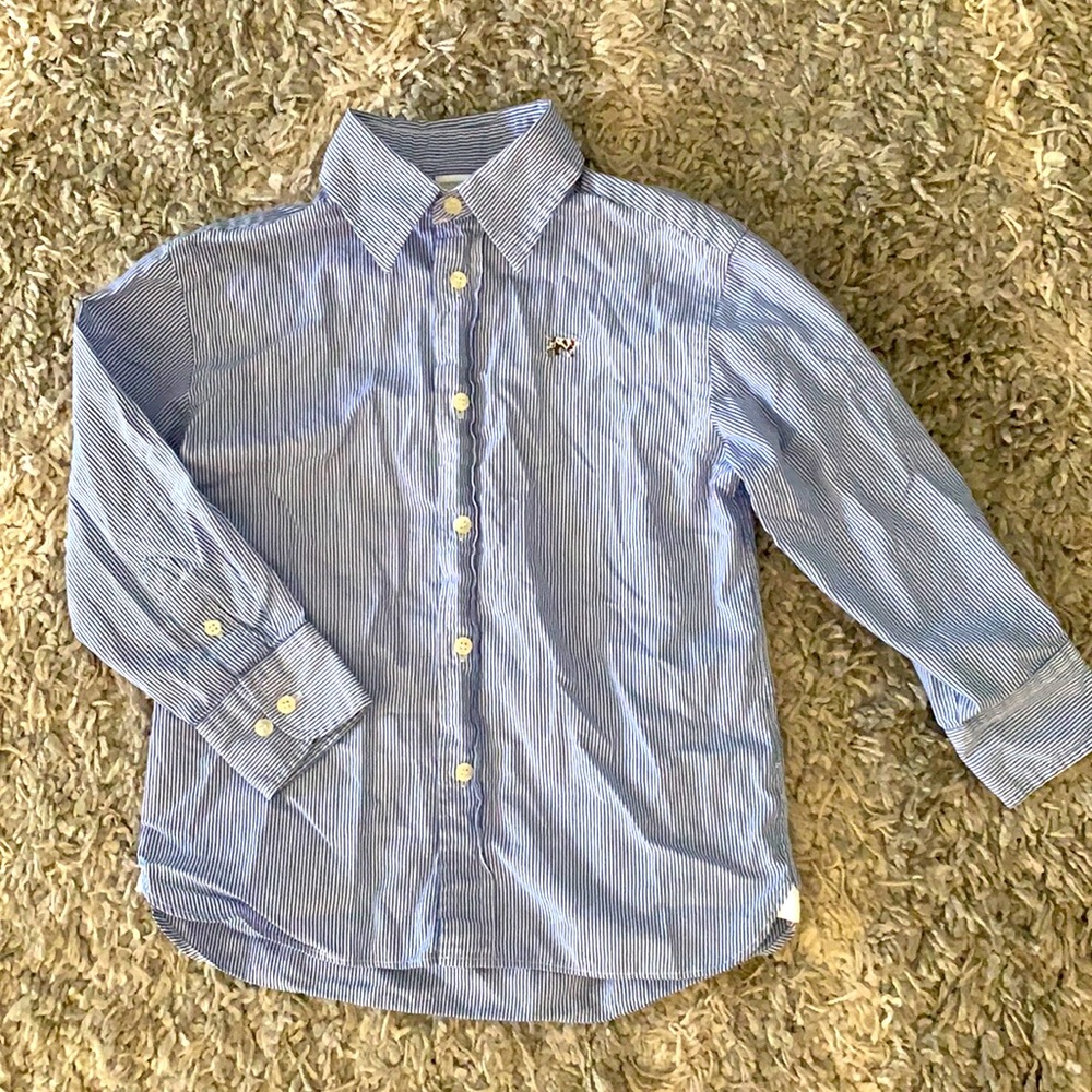 🔥FINAL SALE: Crewcuts Striped Cotton Collared Shirt